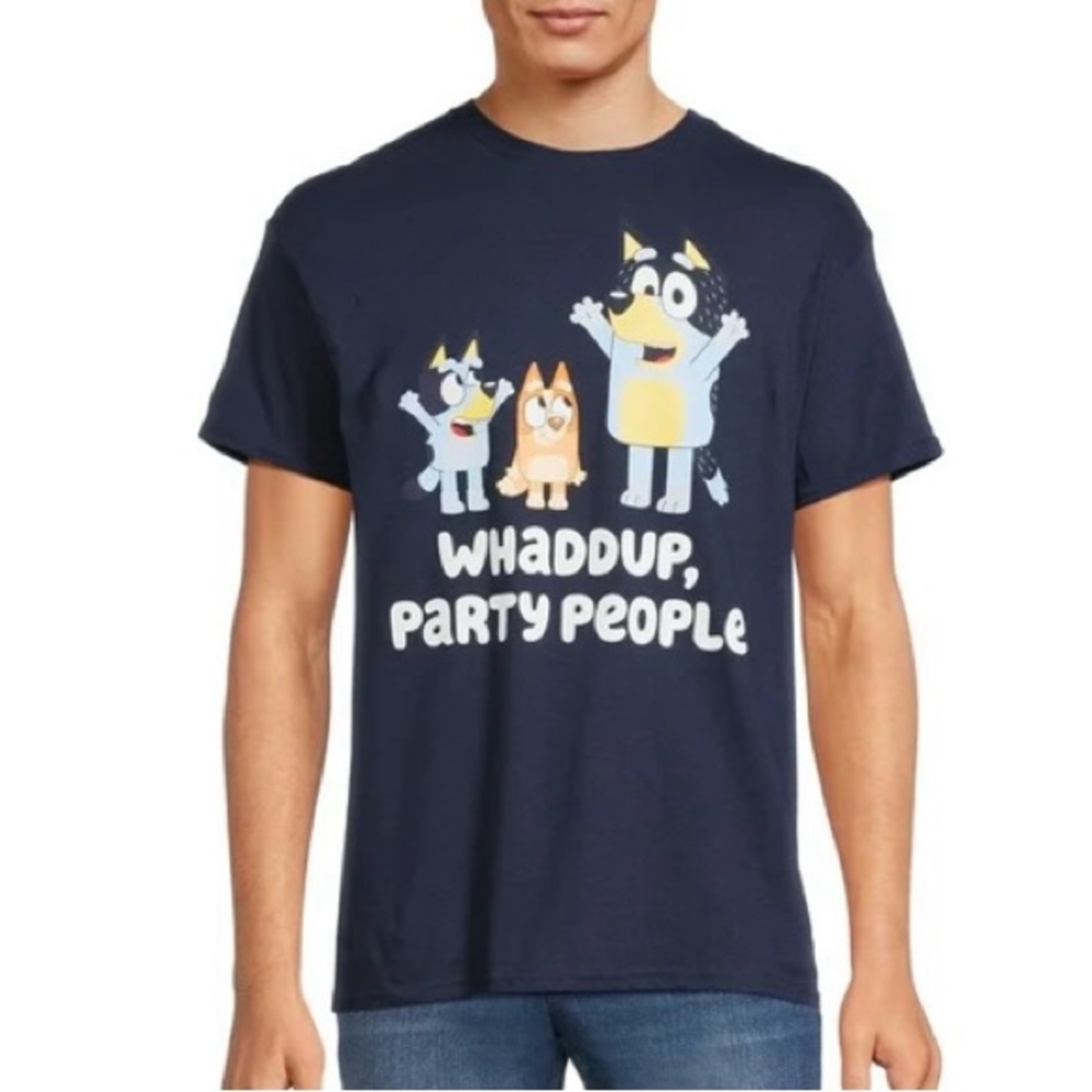 Bluey Men's Party People Graphic Tee, Sizes M/M/M(38/40)